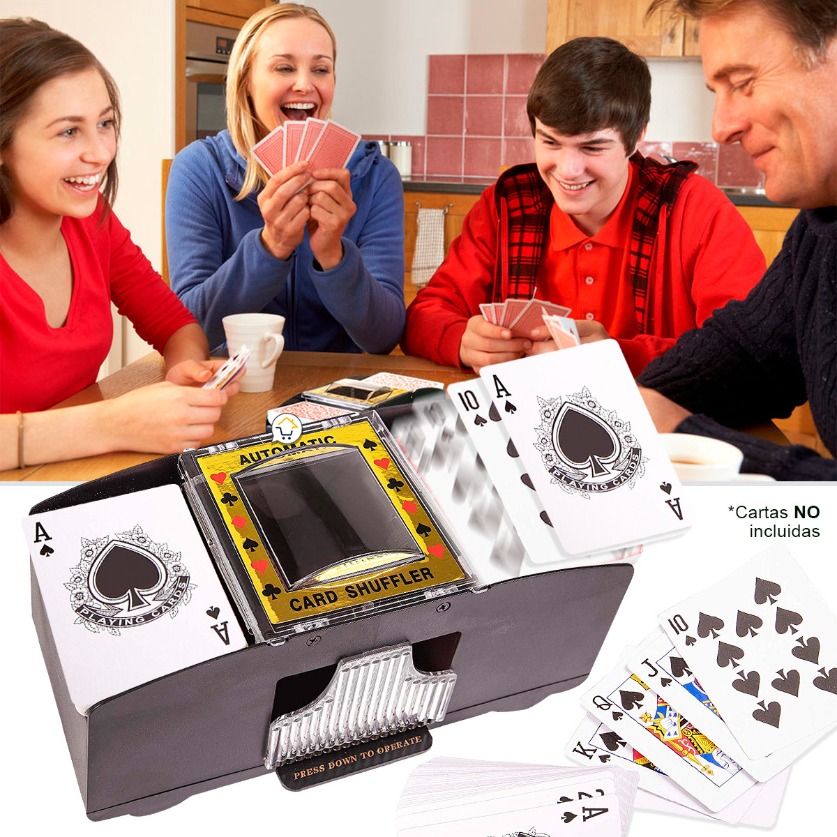 Miniatura 8 de Barajador Cartas Automatico Baraja PK-05